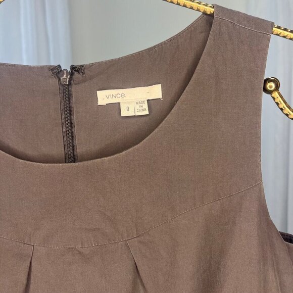 Vince Women's Mini Dress Drop Waist Size 0 Gray 8176 Casual Comfortable - Picture 5 of 5